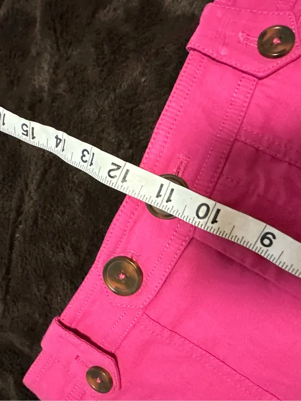 NWT Anthropologie Maeve Classic High Rise Shorts in Pink size 2 - Image 6
