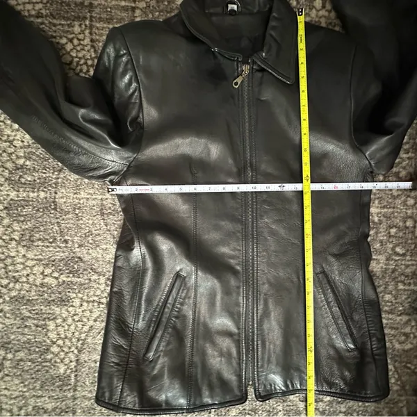 Tuskany Vintage Women’s Size M Black Leather Jacket - Image 7