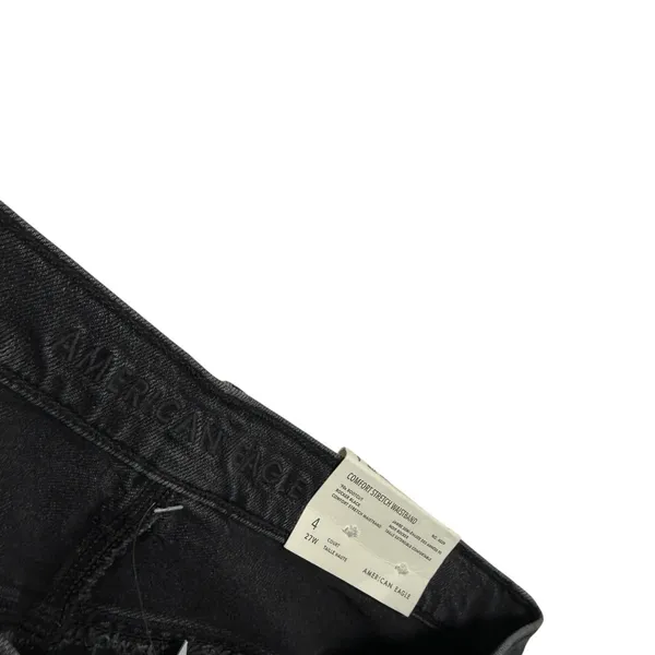 American Eagle 90s Bootcut Jeans Black‎ Distressed Mid Rise NEW Womens 4 Short - Image 7