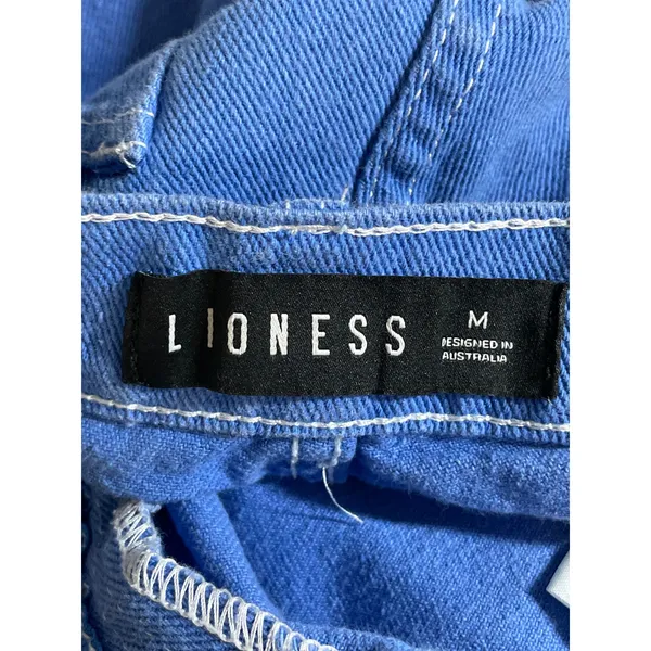 Lioness Miami Vice Women's High Rise Baggy Wide Leg Cargo Denim Jeans Pants Sz M - Image 5