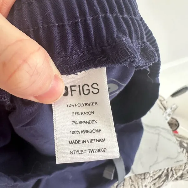 Figs Women’s Small Blue Yola Skinny Scrub Pants - Image 5