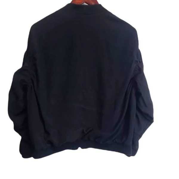 File. 16 Black Full Zip Up Jacket Size Medium‎ Black - Image 2