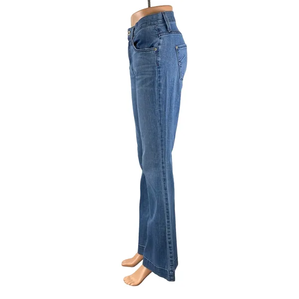 James Jeans Shayebel Flat Women's Blue High Ride Flared Bootcut Denim Jeans 28 - Image 2