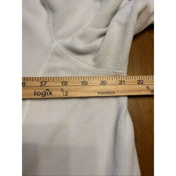 Calvin Klein Performance Cream Ivory High Neck Fleece Sweatshirt Women’s Size M - Image 5