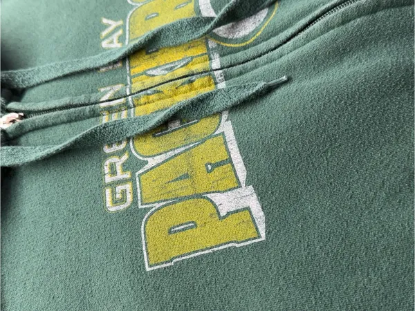 Green Bay Packers Women’s Full Zip Hoodie Green NFL Approx Large - Image 4