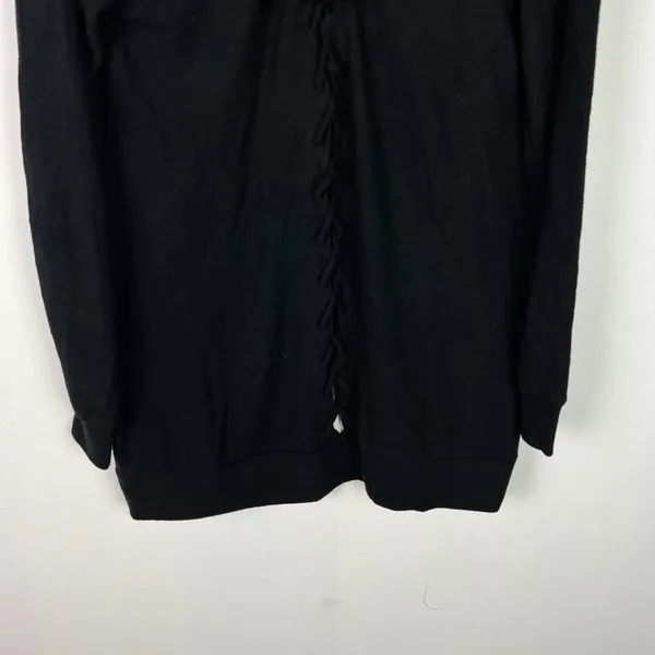 NWT Chaser Long Sleeve Lace Back Hooded Open Cardigan Black Size Medium M NEW - Image 9