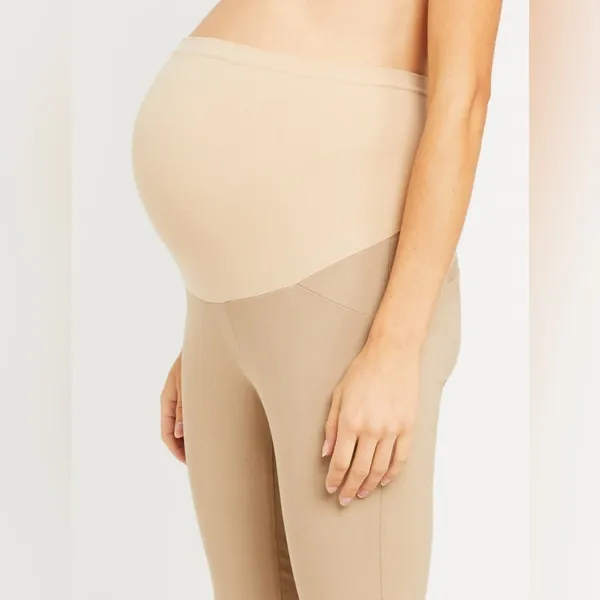 Motherhood Maternity Maia Skinny Ankle Khaki Pants Secret Fit Belly Size Large - Image 3