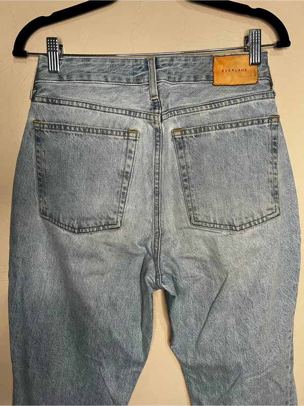 Everlane The Curvy 90’s Cheeky Straight‎ Ankle High Rise Button Fly Denim Jeans - Image 10