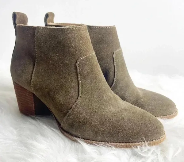 Madewell Women’s Ankle Suede Leather The Brenner Boot Size 6 - Image 7