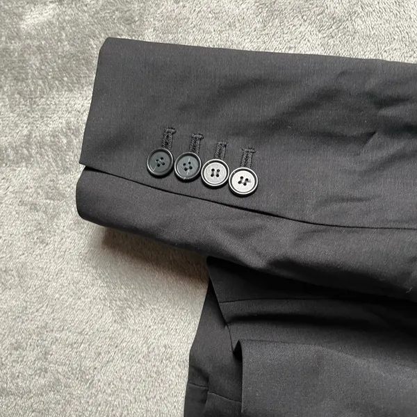 Ann Taylor Black Wool Blend Blazer Jacket Size 8 Petite Office Work Career New‎ - Image 3