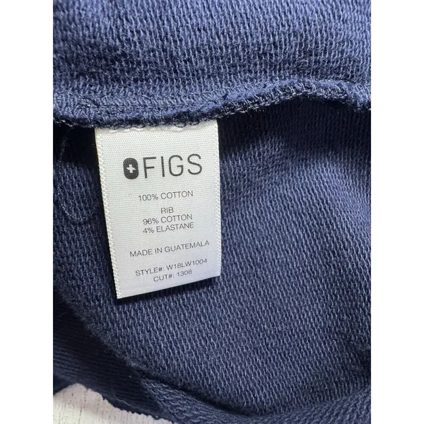 Figs Women’s Scrub Top Crew Neck Sweater, XS Navy Blue - Image 9