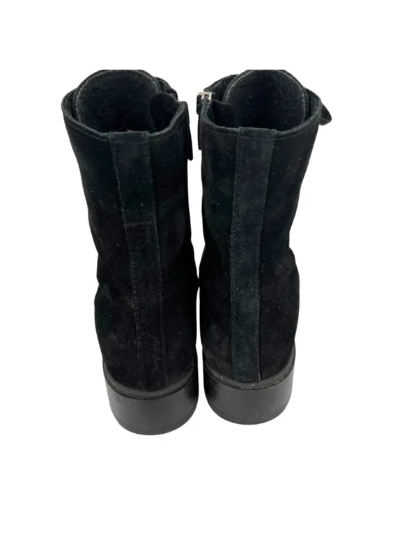 La Canadienne Sabel Black Suede Waterproof Combat Lace-Up Ankle Boots Size 7.5 - Image 5