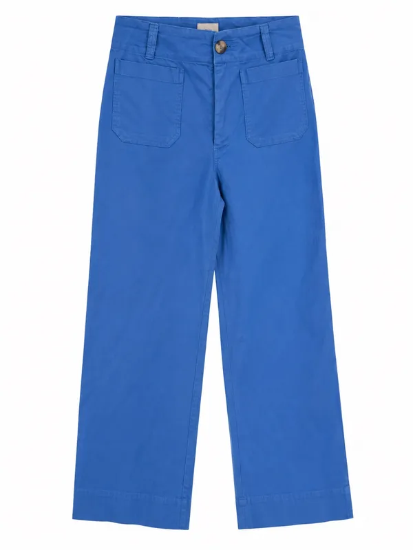 Anthropologie Maeve Colette Wide Leg Women's Jeans Crop Cornflower Blue Size 28 - Image 2