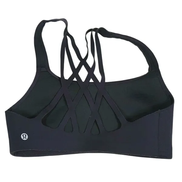 Lululemon Bring The Energy Bra Size 6 B/C Cup Black Yoga Running Workout Pilates - Image 5