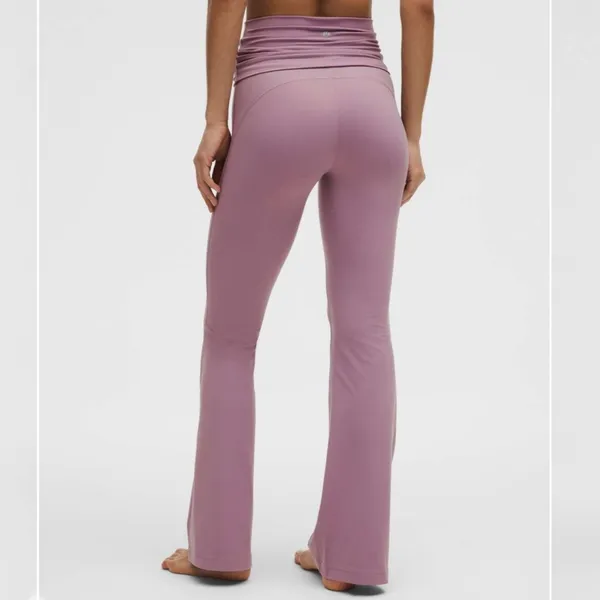 Lululemon Groove Nulu Foldover-Waist Flared Pant Size 0 NWT - Lavender Lux - Image 2