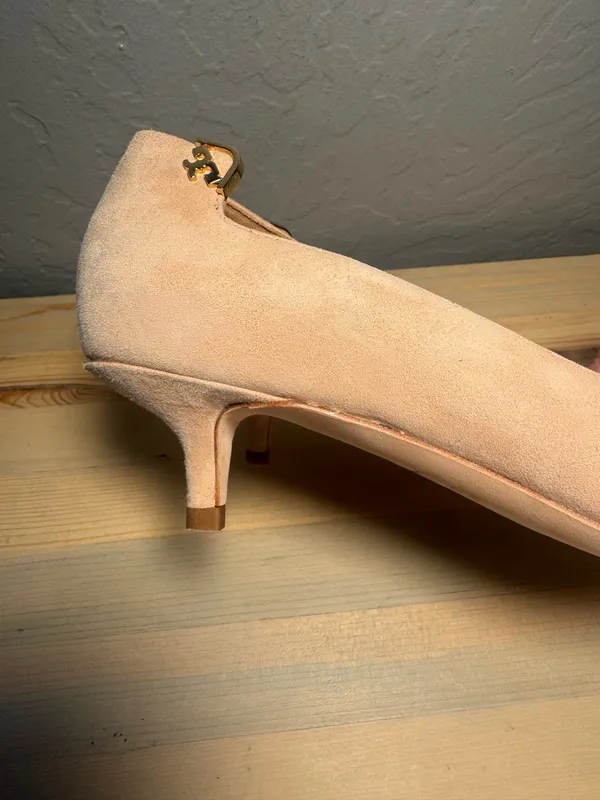 Tory Burch Elizabeth Suede Kitten Heels - Image 7