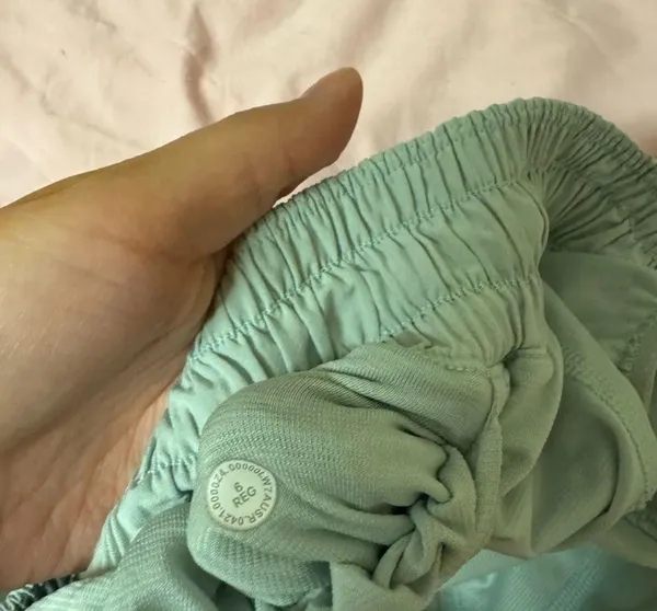 Mint Green Low-Rise Lululemon Hotty Hot Shorts 2.5" - Image 3