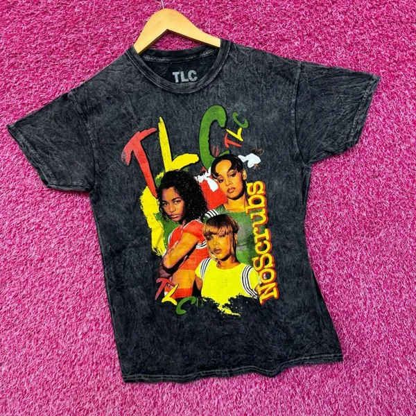 TLC No Scrubs Fan Mail Album Art Poster Soul Girl Band Tee M - Image 3