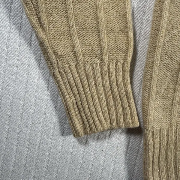 Vintage Tami Women’s Small Yellow Rib Knit Quarter Zip Mock Neck Sweater - Image 3