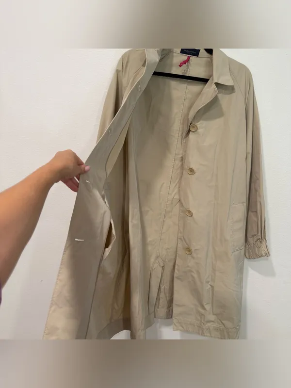 Piazza Sempione Beige Belted Trench Coat 6 - Image 4