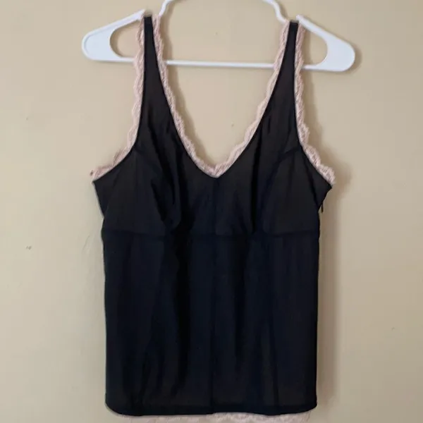 Express Sleeveless BabyDoll Top with lace size Large - Image 2