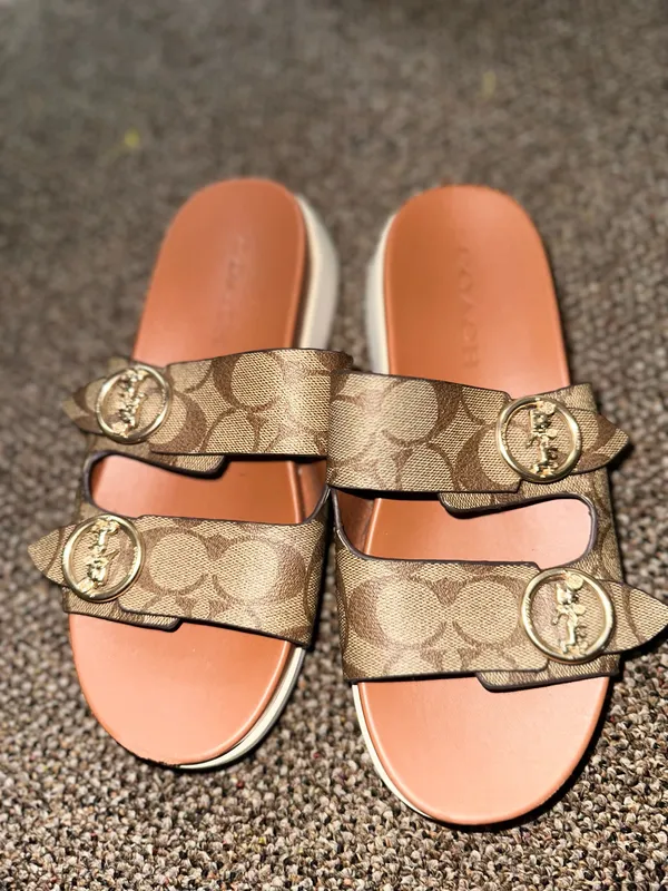 Coach Sandals Platform Leather - Image 5