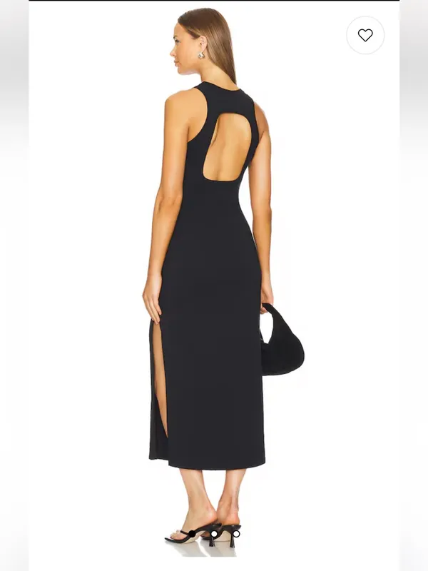 L*Space x Anthropologie Sawyer Midi Dress in Black size Large (L) - Image 5