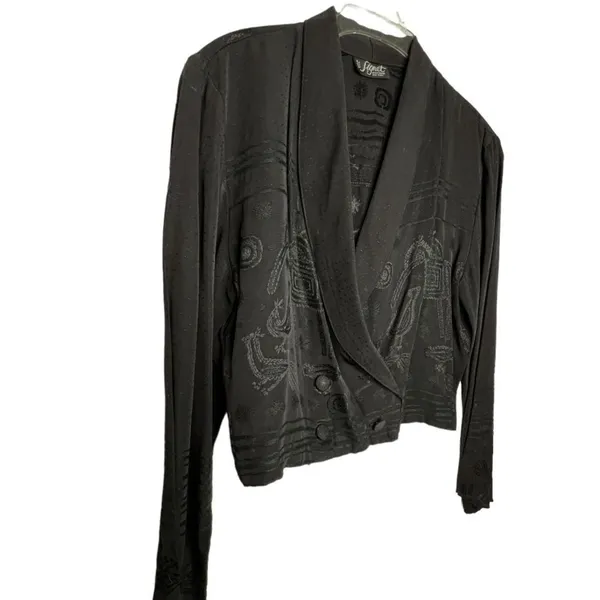 Vintage Signet Sportswear Black Jacket‎ - Image 2