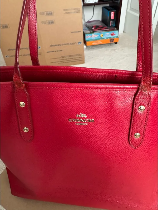 Coach red city tote CALLOUTS - Image 3