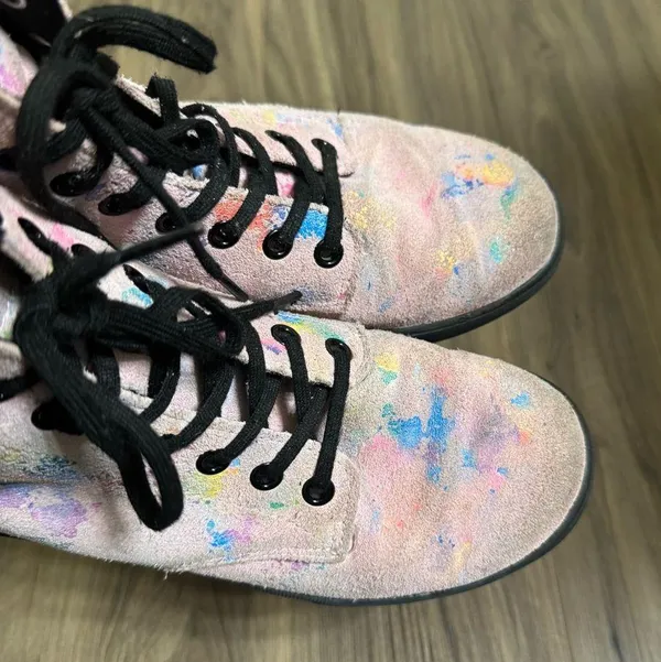 Dr. Martens Sheridan Rainbow Burst Suede Boots - Image 8