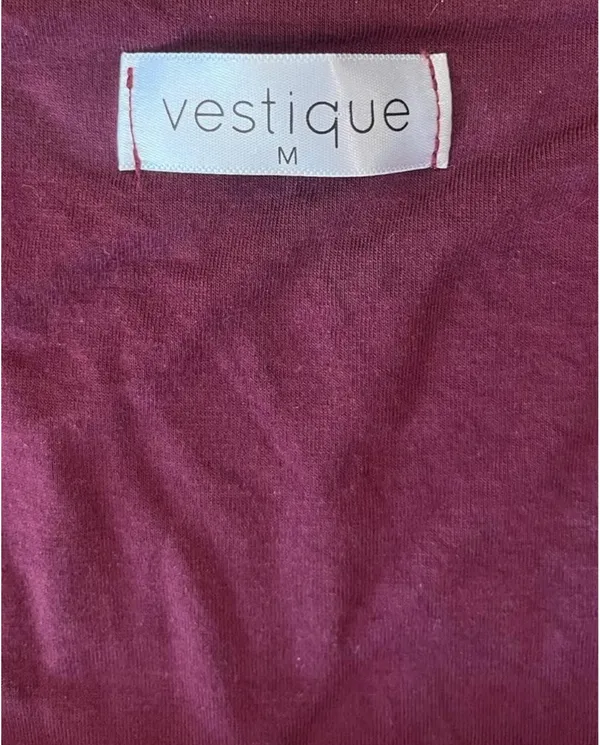 Vestique Burgundy Bodysuit Scoop Neck M - Image 5