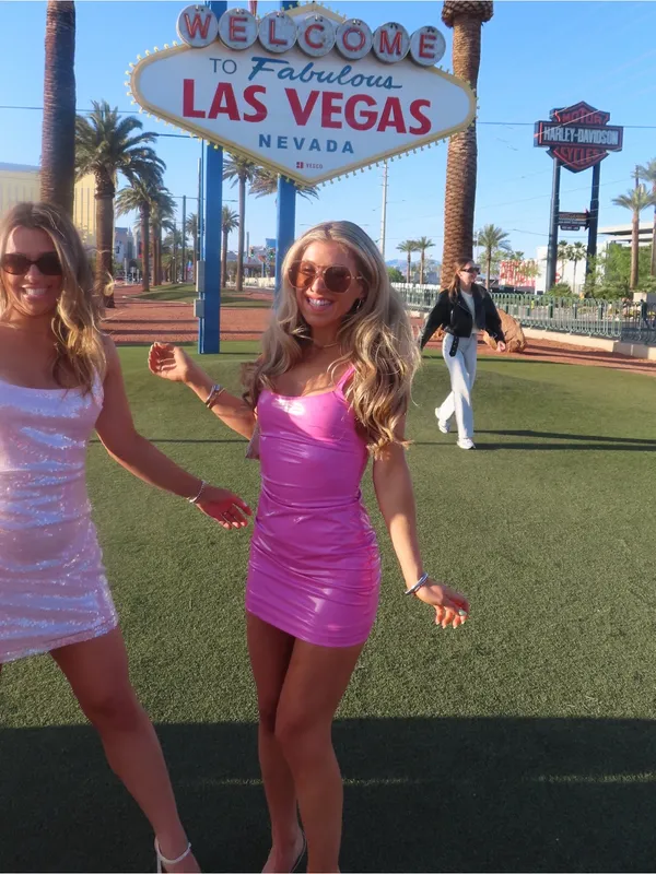 superdown Pink Vinyl Mini Dress - Image 3