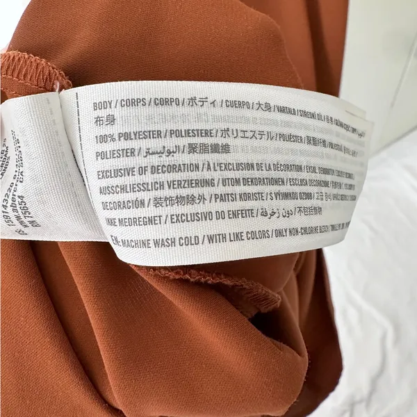 Abercrombie & Fitch Keyhole Slip Maxi Dress - Ochre - XSP - Image 15