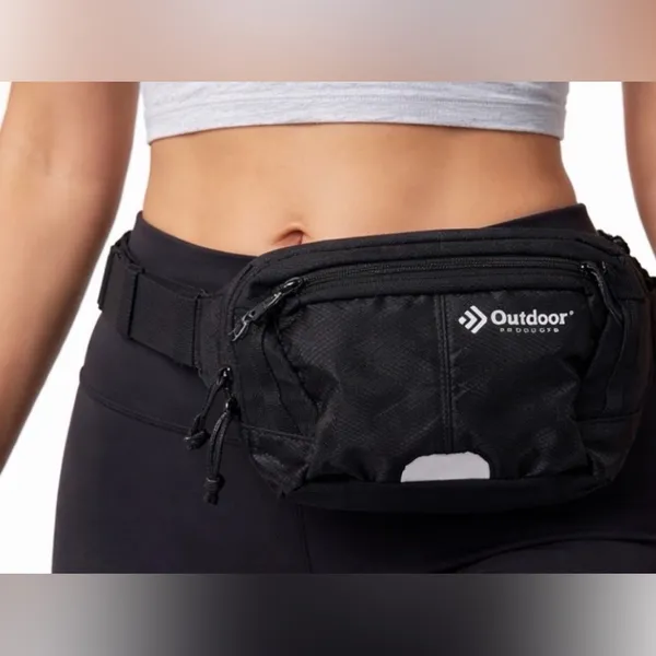 Outdoor Products Adjustable Belt Bag Black Waist Pack Fanny Pack(F112)✨✨ - Image 3