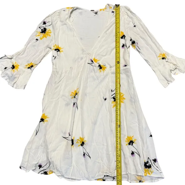 Free People Time On My Side 3/4 Sleeve Floral Dress Size Small - Image 4