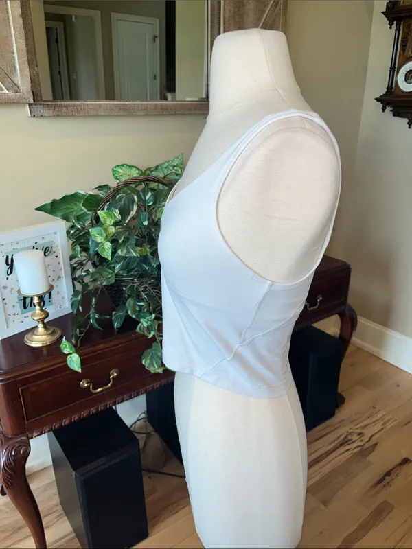 Lululemon Athletic Align Padded Bra Shelf Tank Top Off White - Image 4