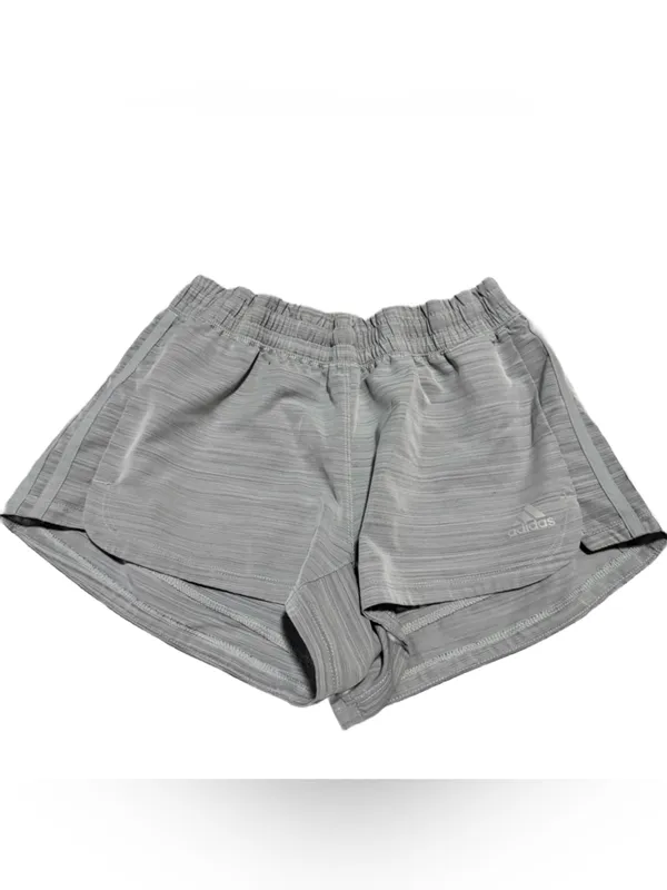 Adidas Aeroready Athletic Short Women's Small Lightweight Active Heathered Grey - Image 3