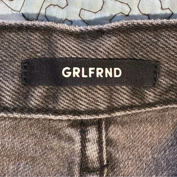 GRLFRND Karolina High Rise Straight Jeans Montego Bay Wash Button Fly Sz 23💛 - Image 10
