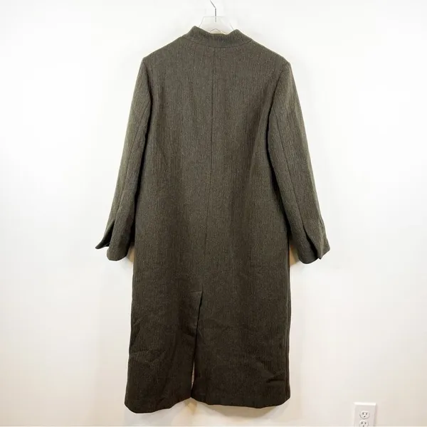 NWT ZARA Minimalist Wool Blend Jacket Women's Size L‎ Brown Scandi Style - Image 3