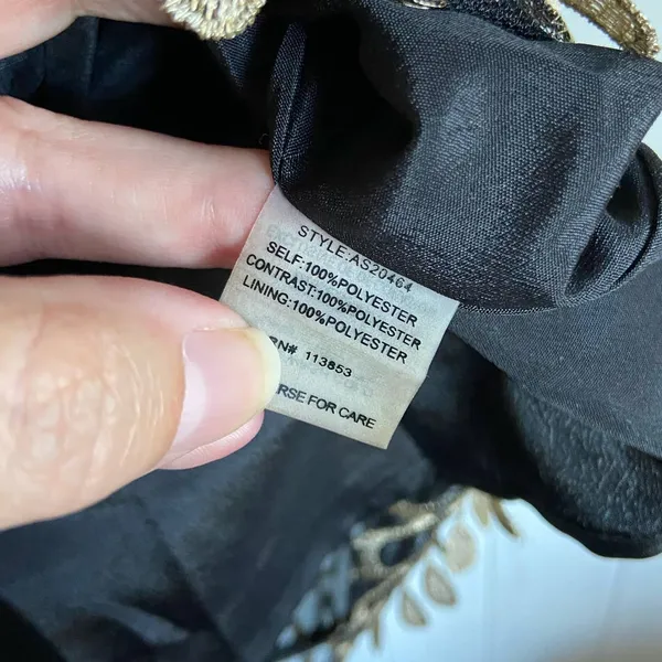 Sugarlips Womens Skirt Size Large Gold Black Peacock High‎ Waisted NEW - Image 8