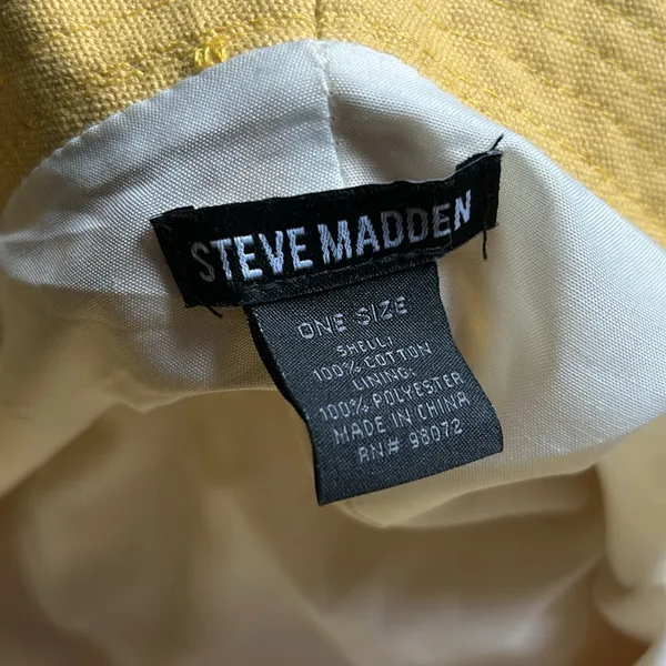 Steve Madden yellow bucket hat - Image 4