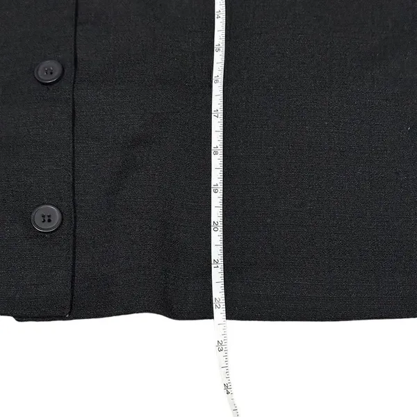 JM Collection Black Cropped Long Sleeve Blazer Jacket Size XL - Image 7
