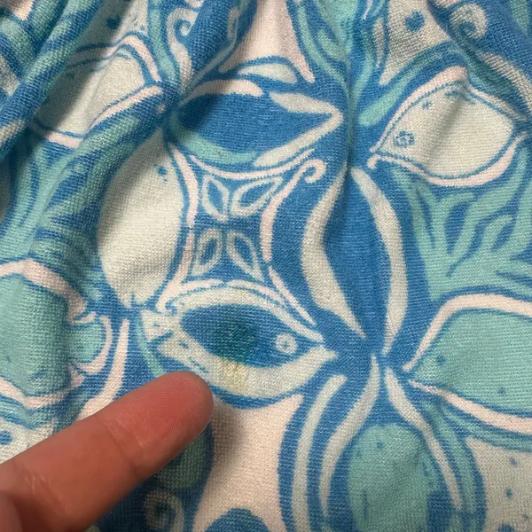 Lilly Pulitzer Strapless Smocked Fish Print Blue Dress - Image 4