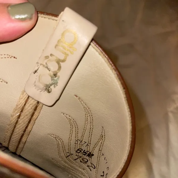 Vintage Dingo Cream Western Leather Boots Size 6.5 - Image 8
