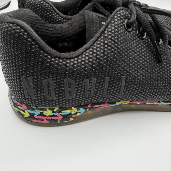 NOBULL Mesh Trainer Shoes Womens 8 Mens 6.5 Black Neon CrossFit Gym Sneaker - Image 8
