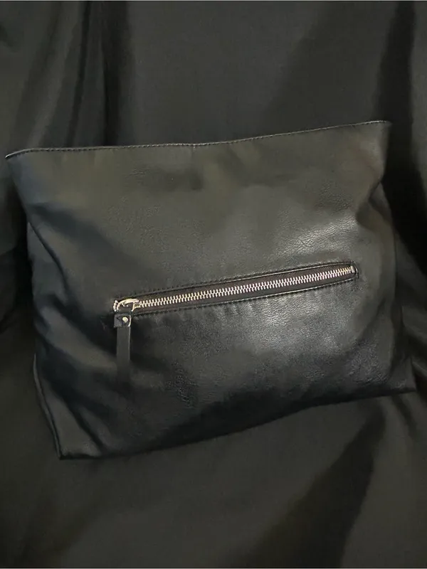 Simply Vera Vera Wang Black Shoulder Bag With Chain Strap - Image 2