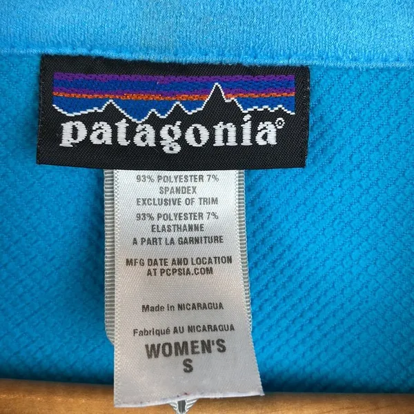 Patagonia Blue Women’s Adze Hybrid Zip Sport Athletic Jacket - Image 8