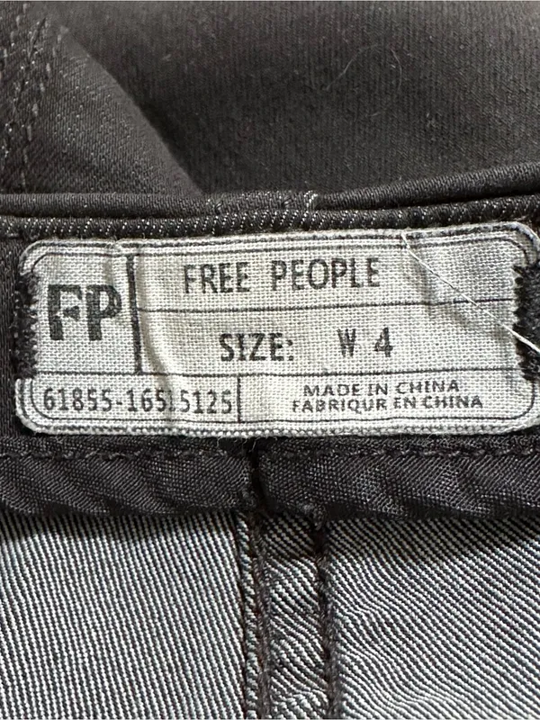 Free People Black Denim Mini Skirt - Women's Classic A-Line - Image 3