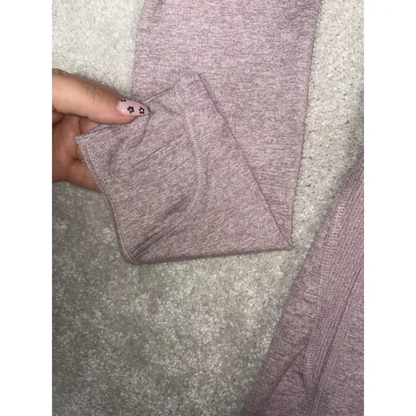 Athleta Uptempo II Hoodie Sweatshirt Mauve Heather Activewear Xs - Image 5