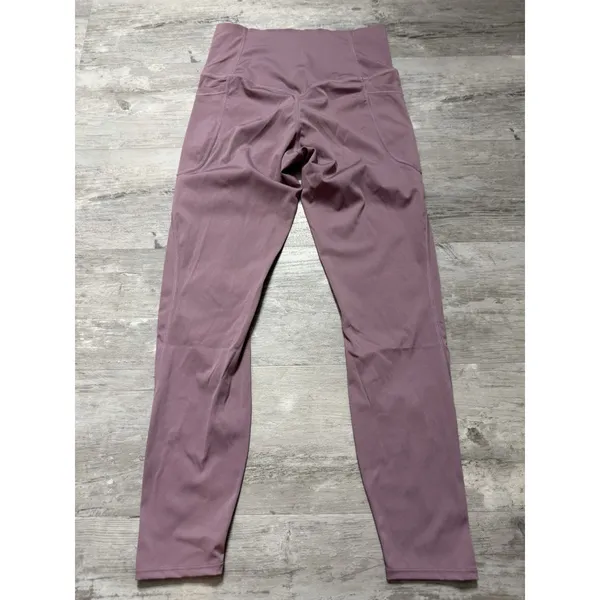 Halara High Rise Tapered Capri Quick Dry Pants Mauve Size S A4-0007 - Image 6